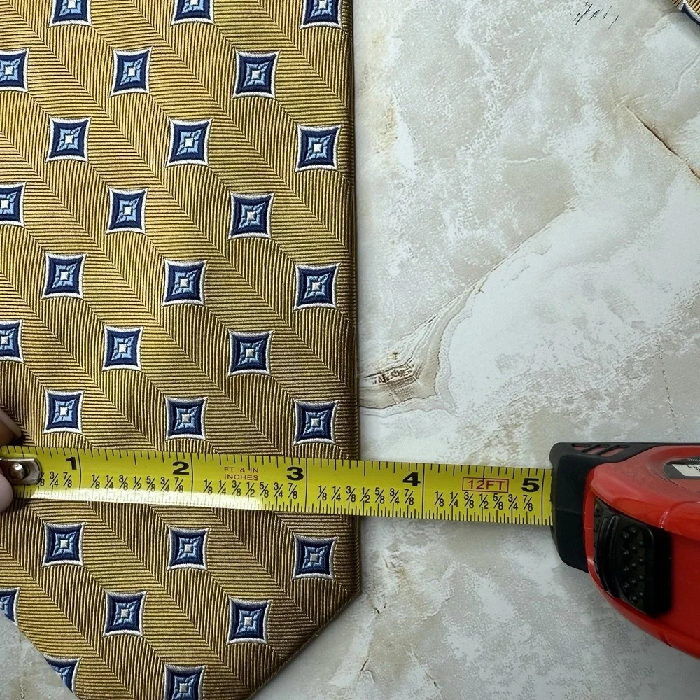 NWOT Jos. A. Bank‎ Executive Collection Silk Tie Mustard Yellow 3 3/8